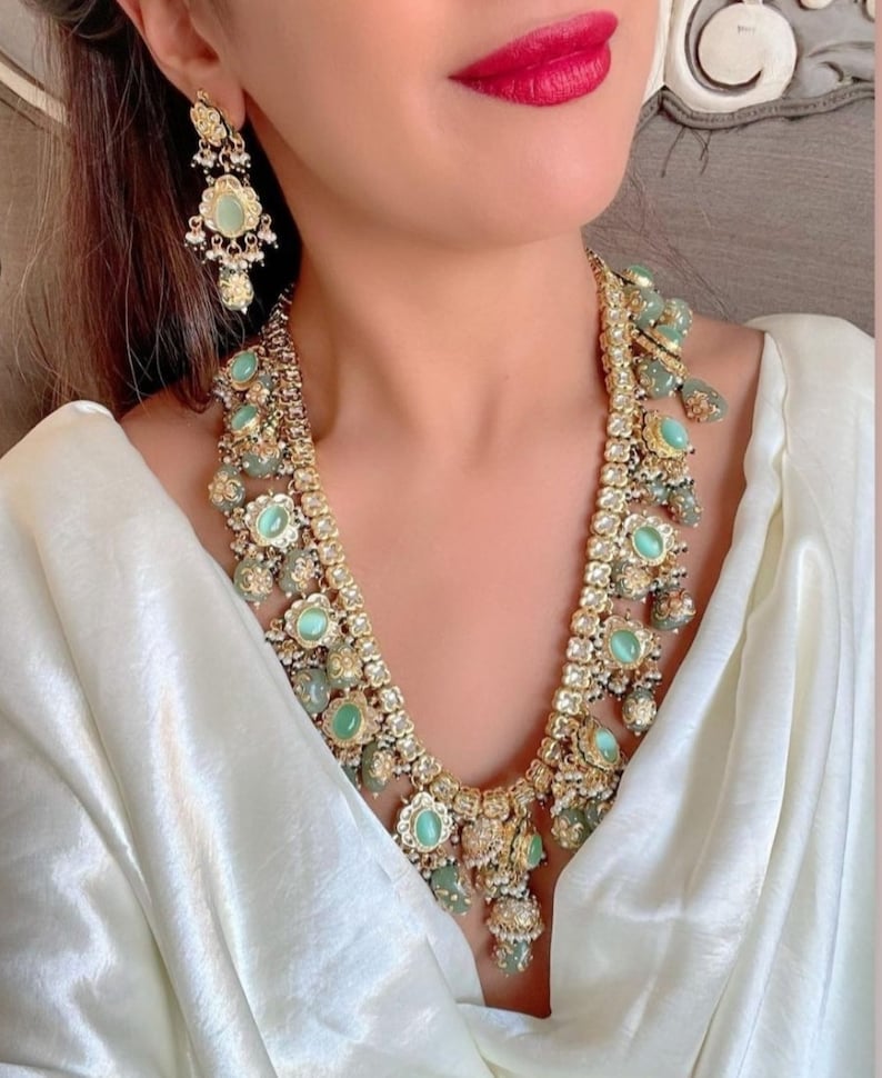 Sabyasachi Inspired Designer Tanjore Kundan Necklace Haar Set