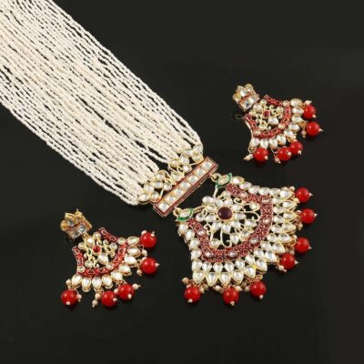 Gold Plated Long Jewellery Set