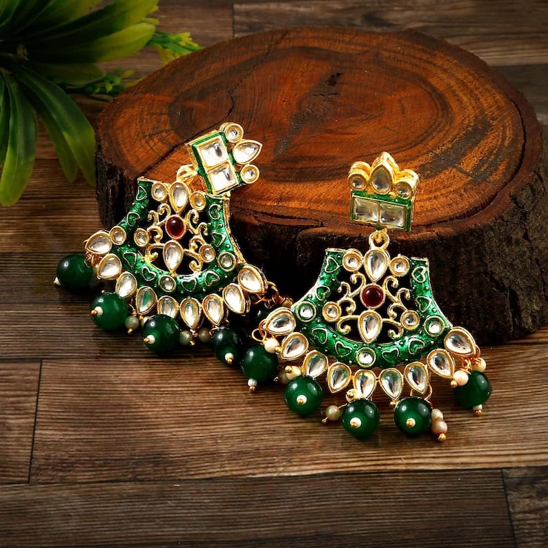 Gold Plated Long Jewellery Set - Image 3