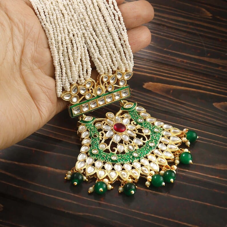 Gold Plated Long Jewellery Set - Image 5