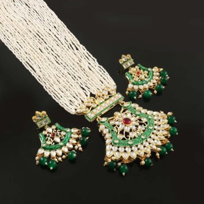 Gold Plated Long Jewellery Set