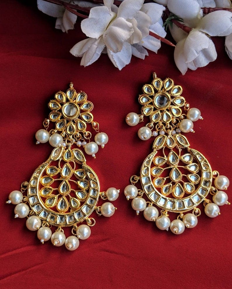 Sabyasachi Inspired Designer Tanjore Kundan Necklace Haar Set - Image 3