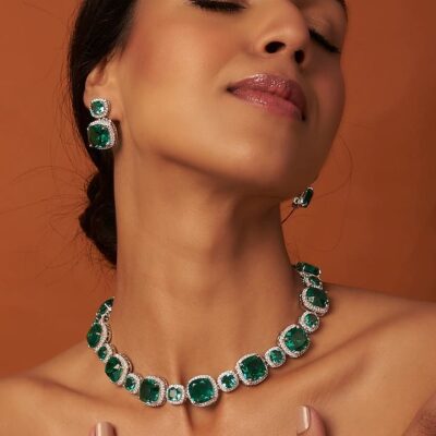 Sabyasachi Inspired  Designer Ad Necklace Haar Set