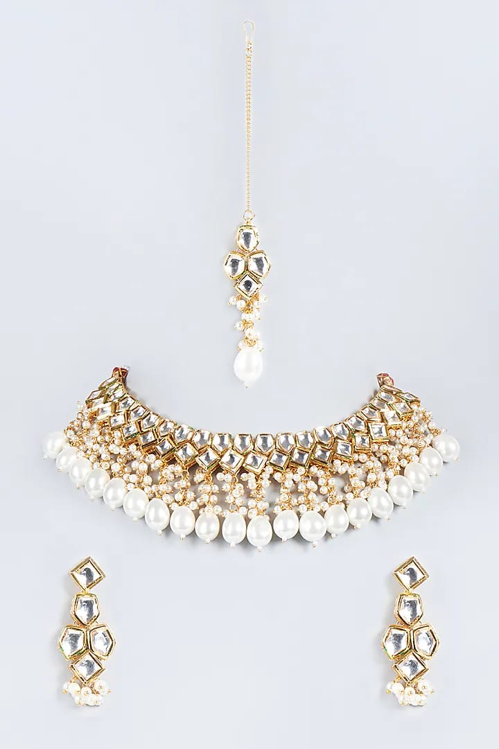 Sabyasachi Inspired Designer Tanjore Kundan Necklace Haar Set