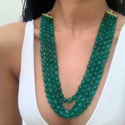 Emerald Green Long Necklce