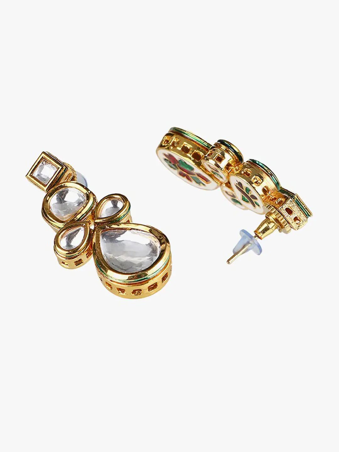 Gold-Plated Kundan Stone Kundan Jewellery Set - Image 5