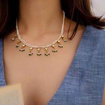 Kundan & Pearl Necklace Set