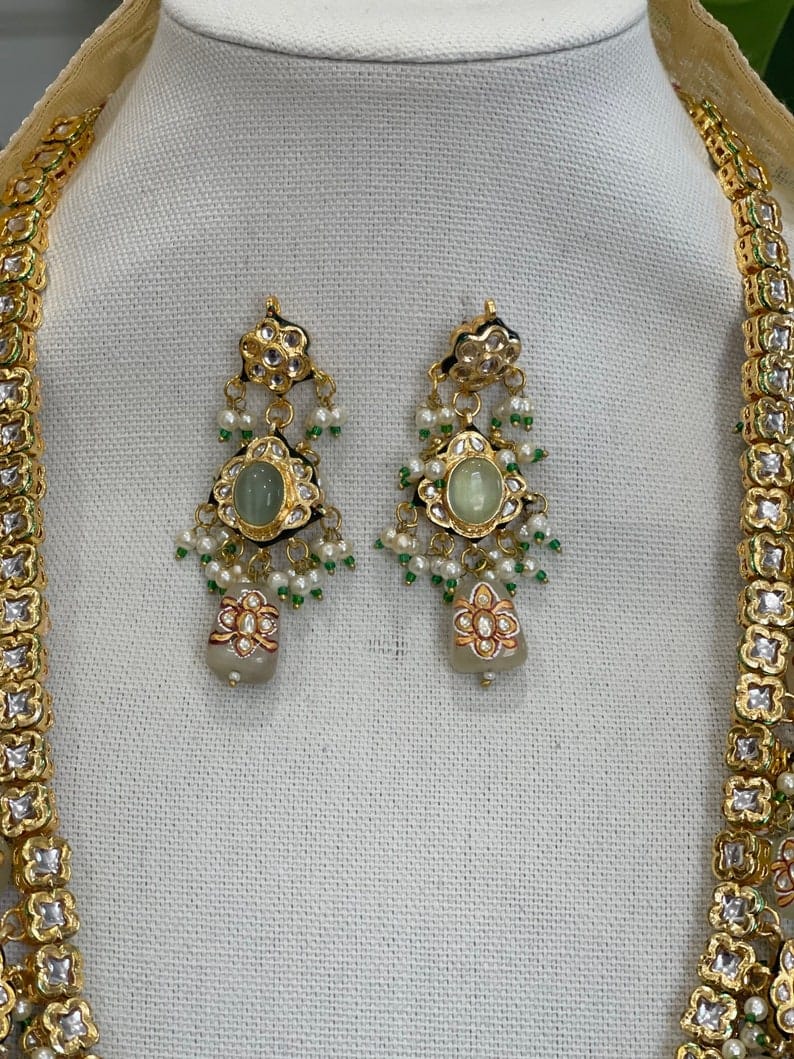 Tanjore Semiprecious Stone Kundan Necklace - Image 6
