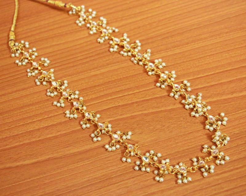 Long Kundan Pearl Fashion necklace