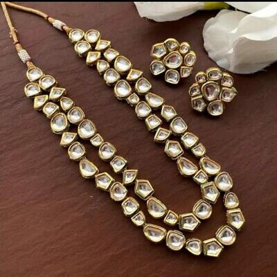 Gold Plated Jadau Kundan Long Necklace Set