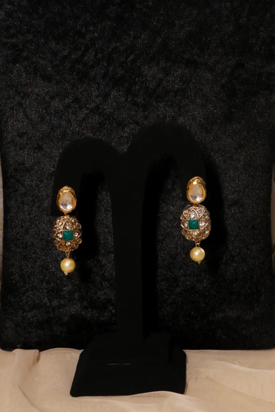 Multi Beads Necklace With Earrings - Image 5