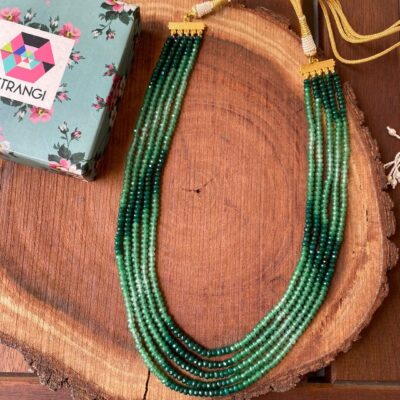 Multi Color Green Onyx Necklace