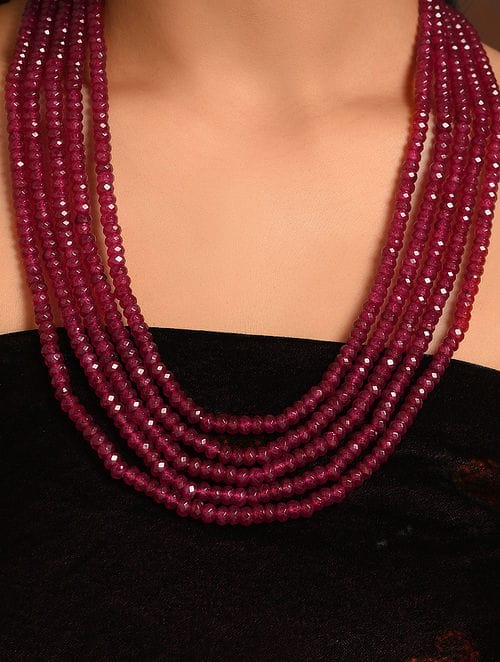 Maroon Onyx Necklace - Image 2