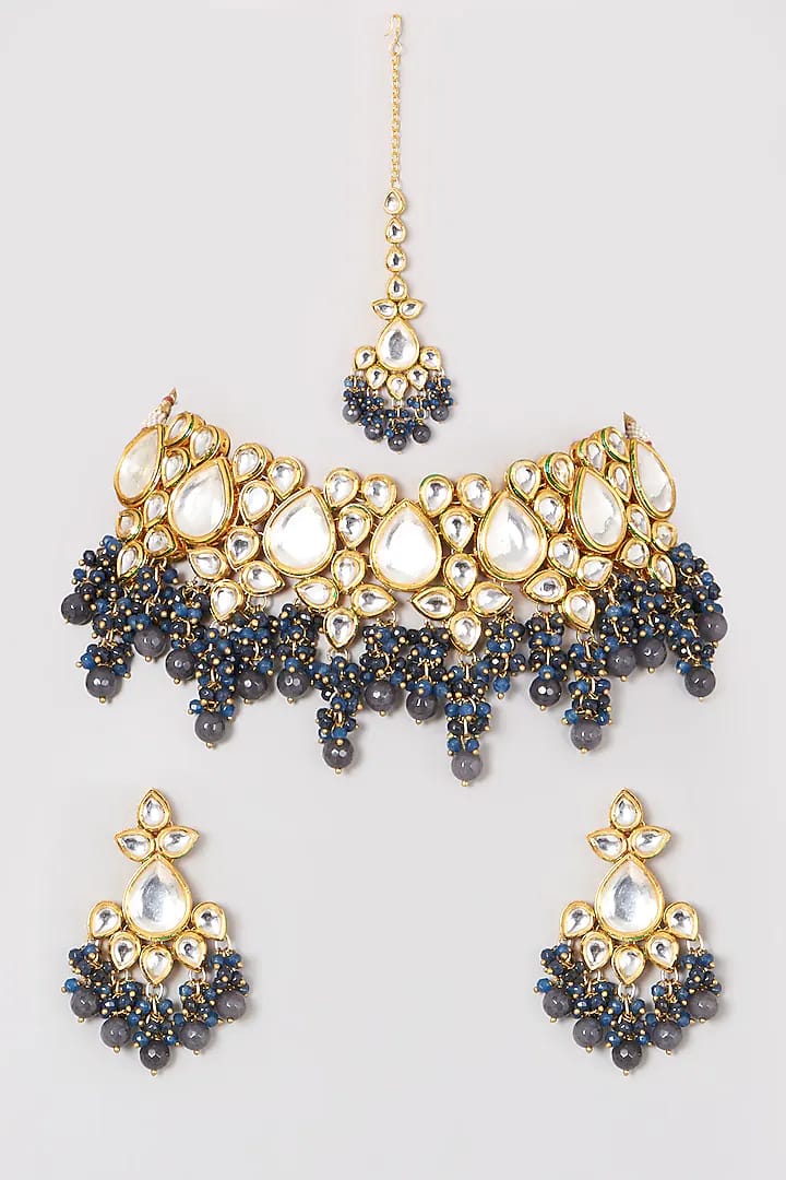 Sabyasachi Inspired Dsigner Kundan Necklace Set