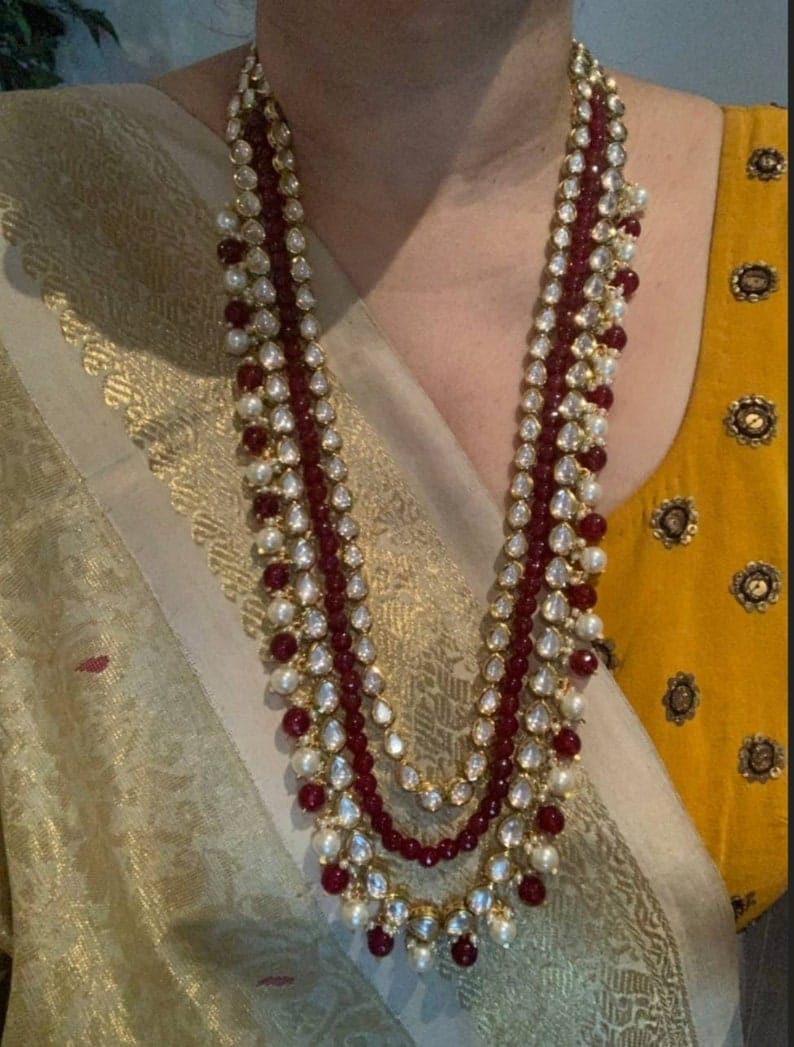 Kundan Rani Haar Necklace Set