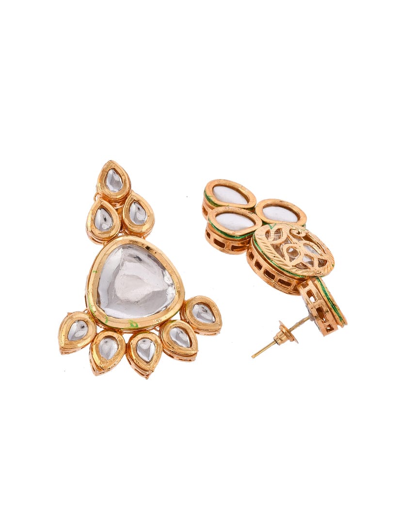 Gold Plated Kundan Ethnic Jewellery Set - Image 6