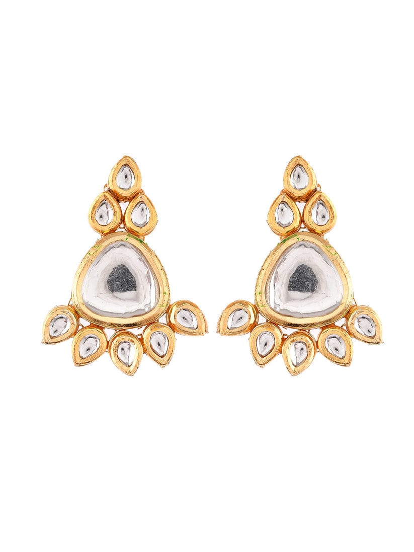 Gold Plated Kundan Ethnic Jewellery Set - Image 5