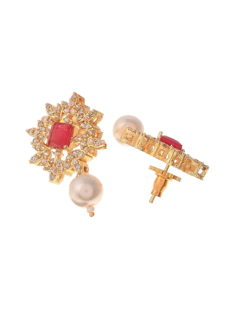 Pearl Choker Set With American Diamond - Image 6