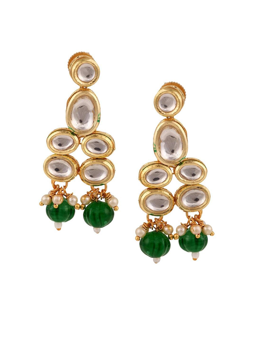 Heavy Kundan Necklace Jewellery Set - Image 6