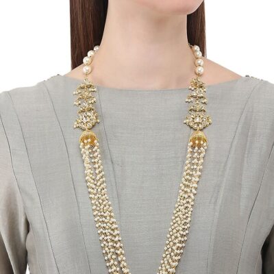 Pearl Beads Long Necklace