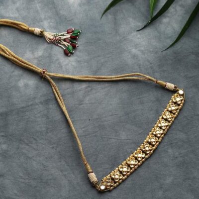 Gold Plated Kundan Choker Necklace