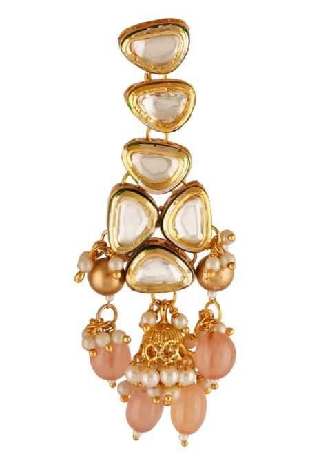 Kundan Gold plated Brass Necklace set - Image 5