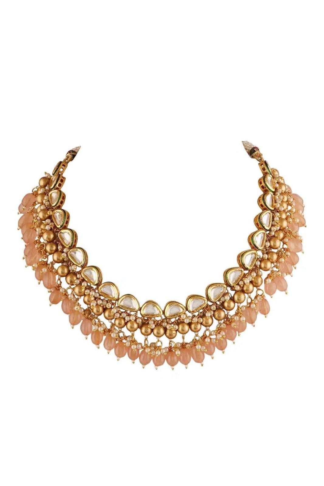 Kundan Gold plated Brass Necklace set - Image 3