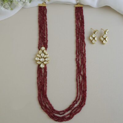 Long Polki Necklace