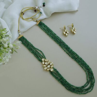Long Polki Necklace