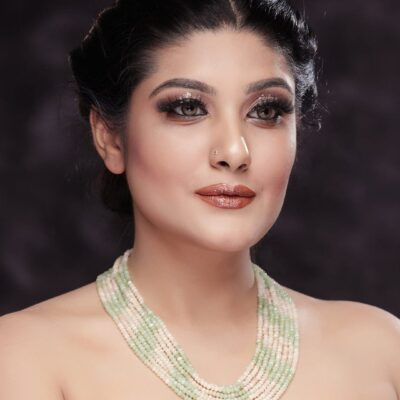 Gold Plated Onyx Beaded Layered Necklace