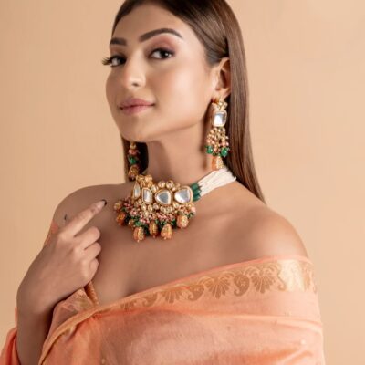 Kundan Choker Necklace Set