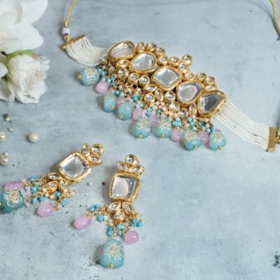 Kundan Choker Necklace Set