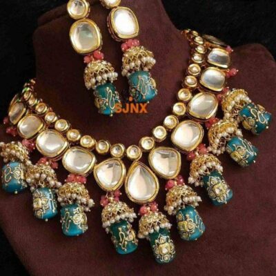 Gold Plated Silver Imitation Jewellery Set