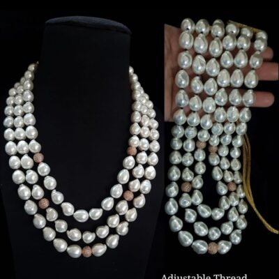 Fancy Shell Pearls Necklace