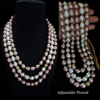 Fancy Shell Pearls Necklace
