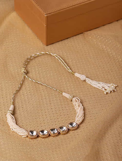 Pearl Kundan Choker Necklace