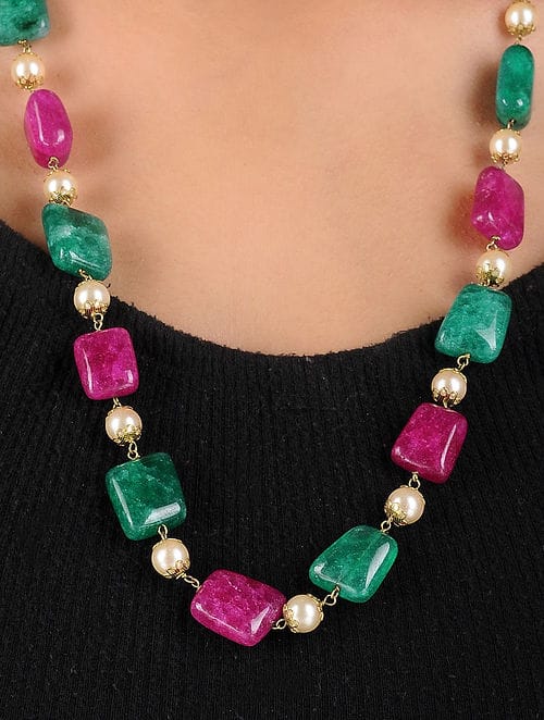 Multi Color Stone Necklace - Image 2