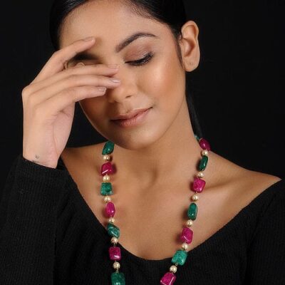 Multi Color Stone Necklace