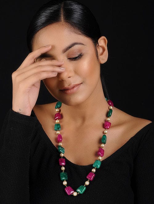 Multi Color Stone Necklace