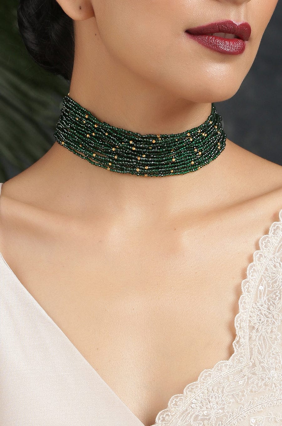 Green Bead Neckpiece