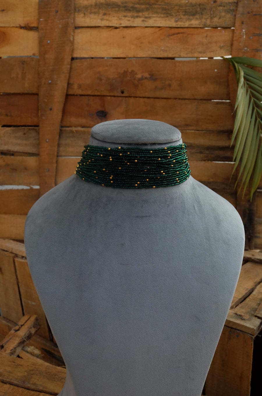 Green Bead Neckpiece - Image 3