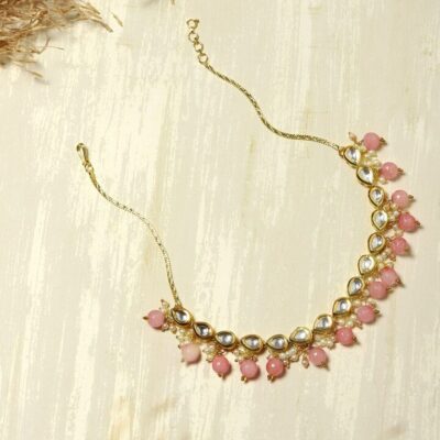 22kt Gold Plated Kundan Necklace Set