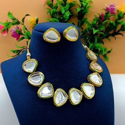 22kt Gold Plated Multi Gemstone Necklace Set