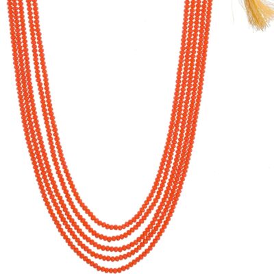 Orange Crystal Necklace
