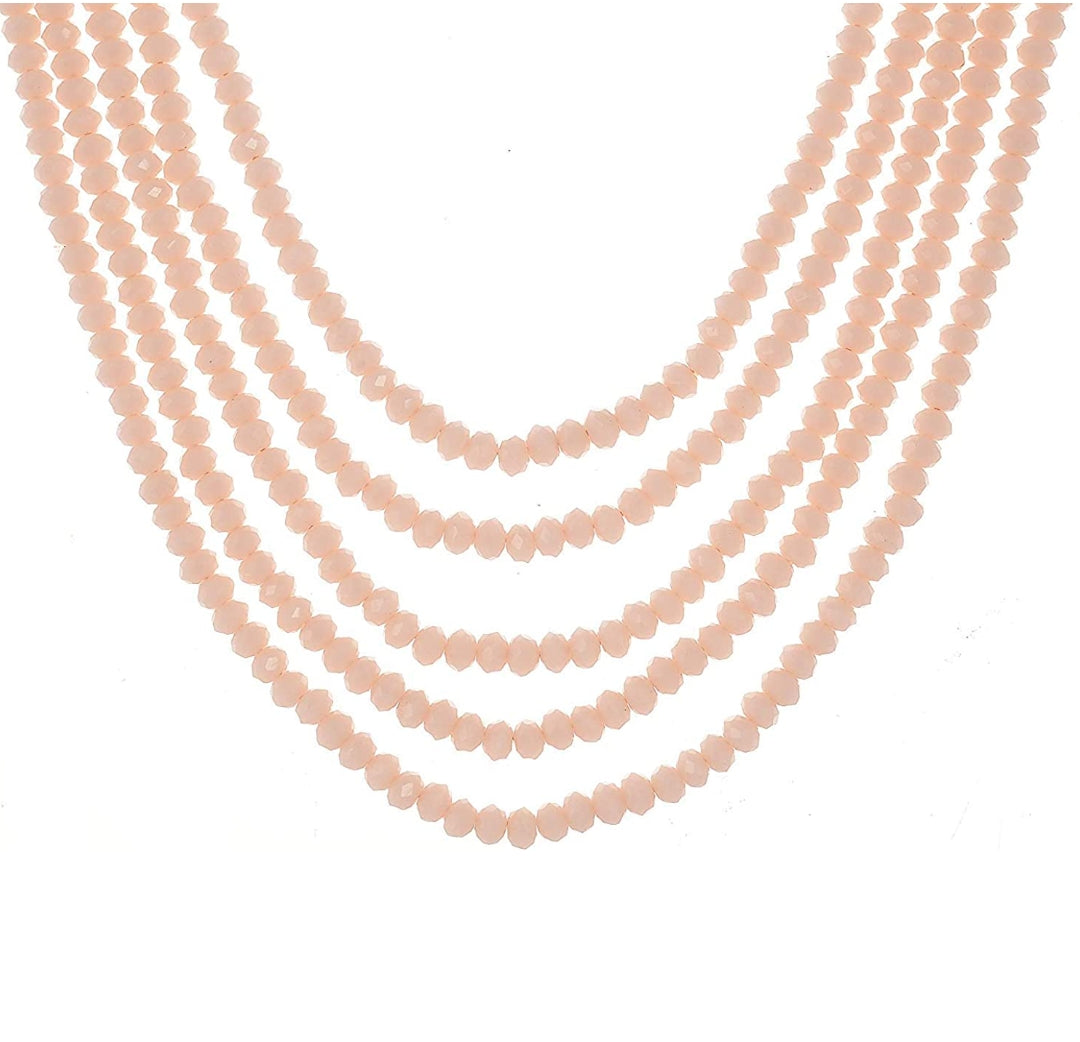 Peach Crystal Necklace - Image 3