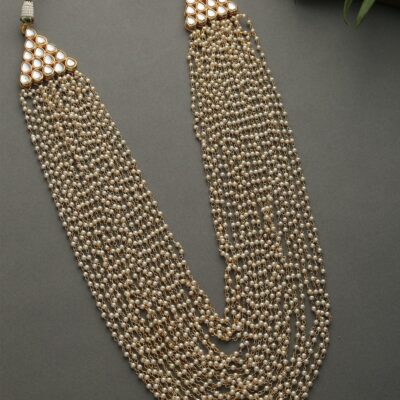 Long Pearl Necklace Set