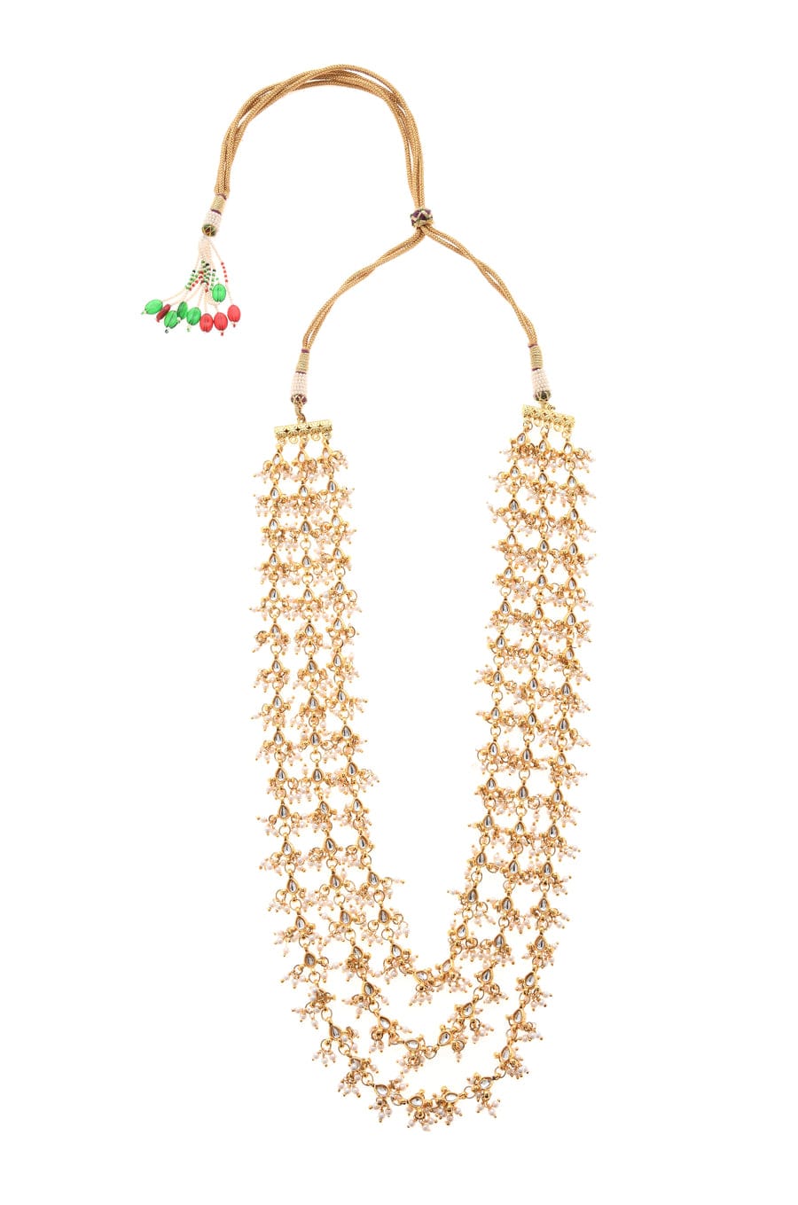 Long Pearl Necklace Set - Image 4