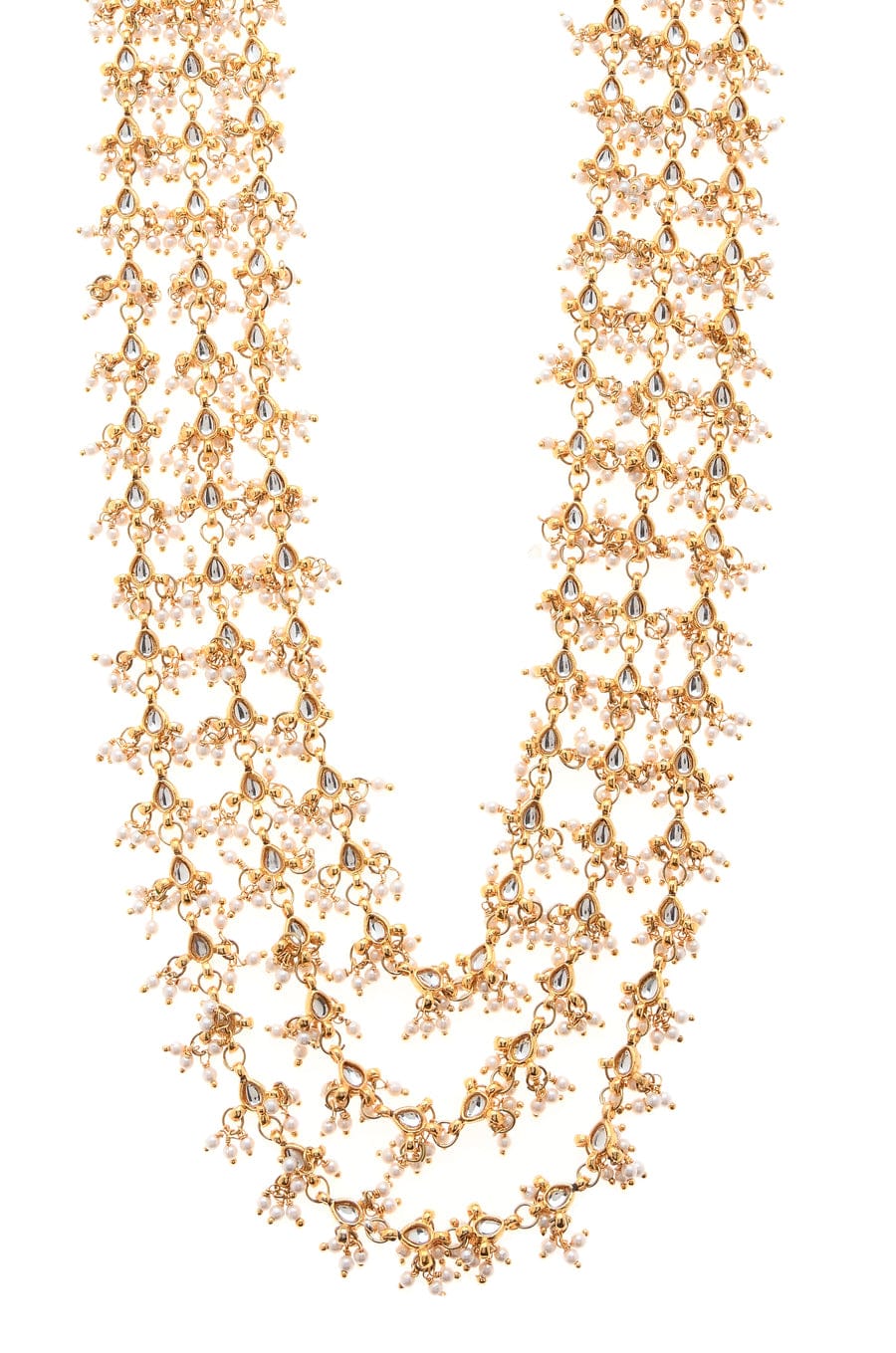 Long Pearl Necklace Set - Image 5