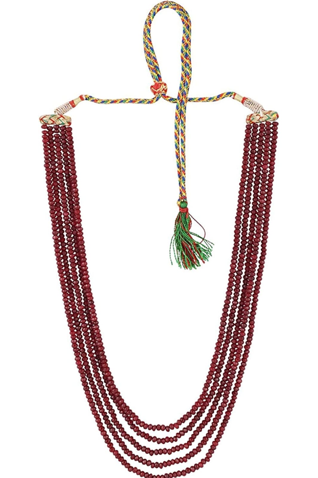 Maroon Onyx Necklace Set - Image 2