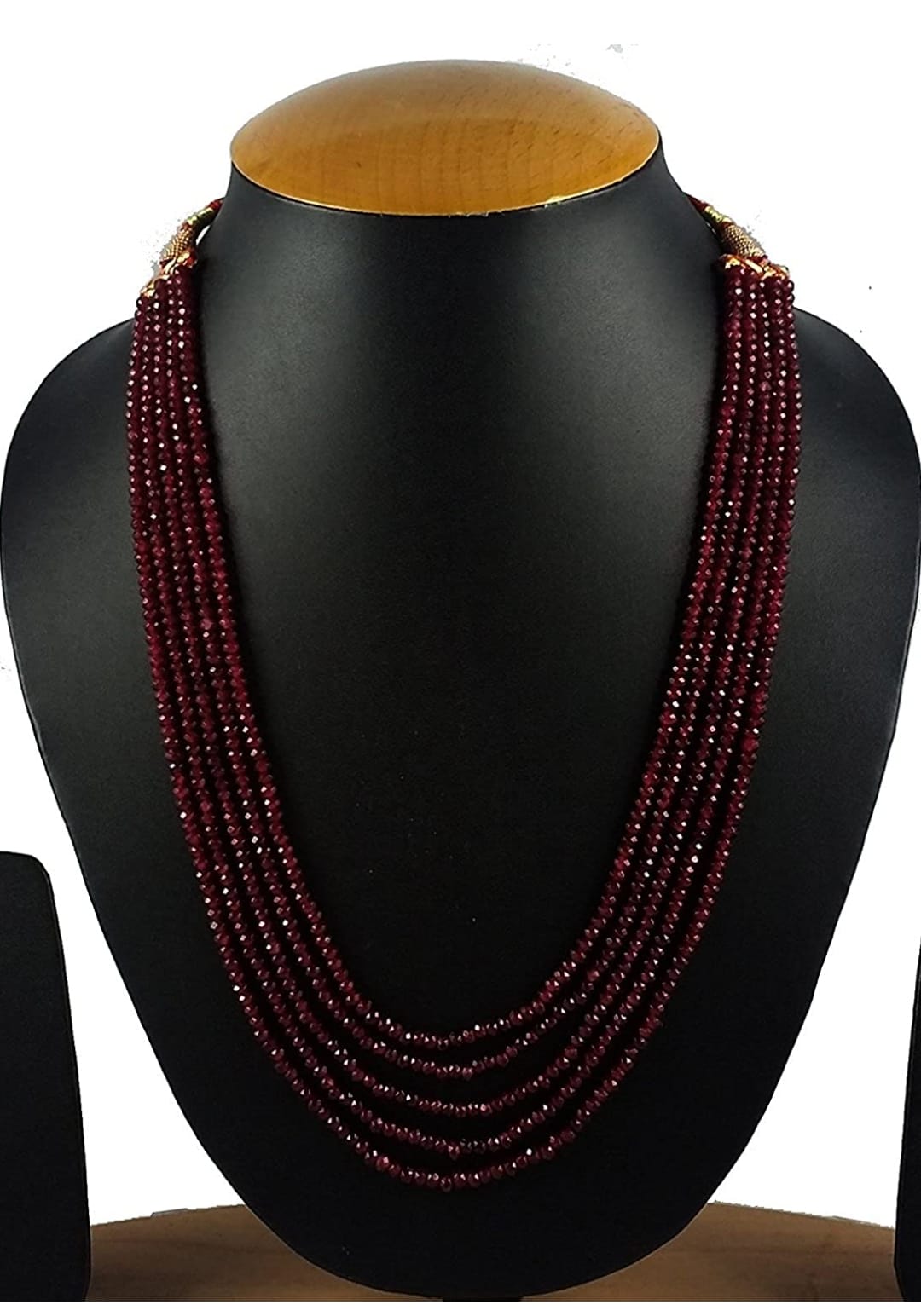 Maroon Onyx Necklace Set